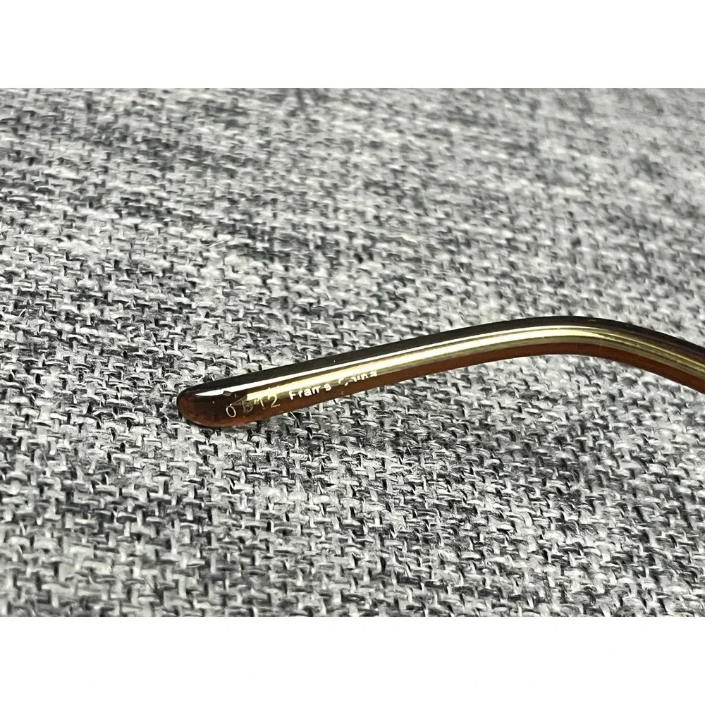 Salsa SA 804 BR Brown Rectangular Eyeglasses Scrollwork Temples 50-17-135